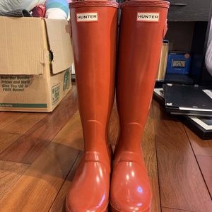 Red Hunter Boots